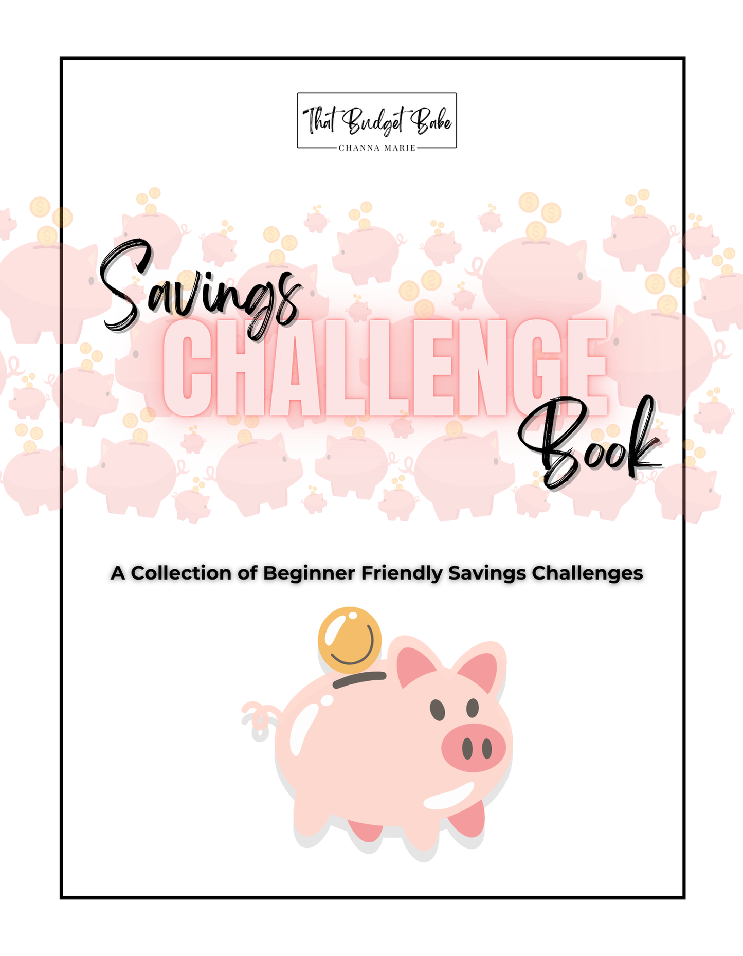 Digital PDF Savings Challenge Book